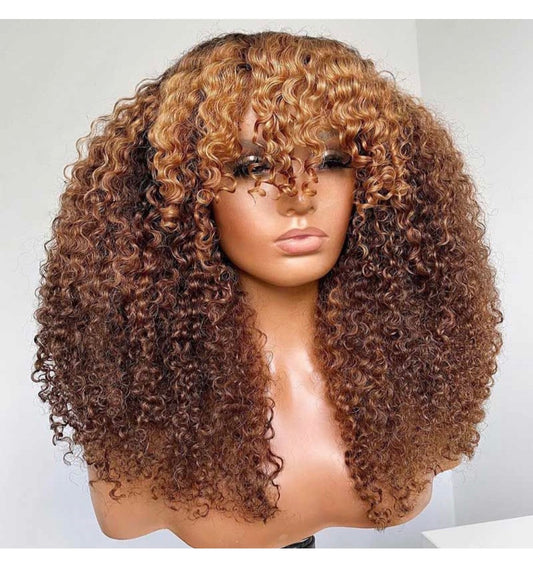 CUSTOM CURLY 13X4 HD LACE FRONT PREMIUM HUMAN HAIE WIG