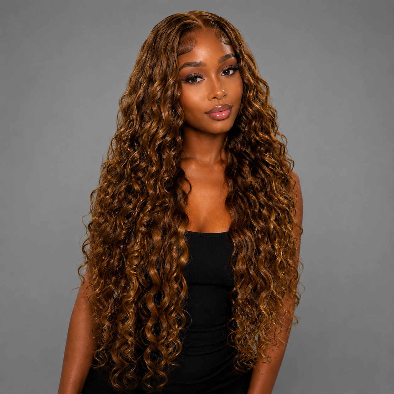CUSTOM CURLY 13X4 HD LACE FRONT PREMIUM HUMAN HAIR WIG