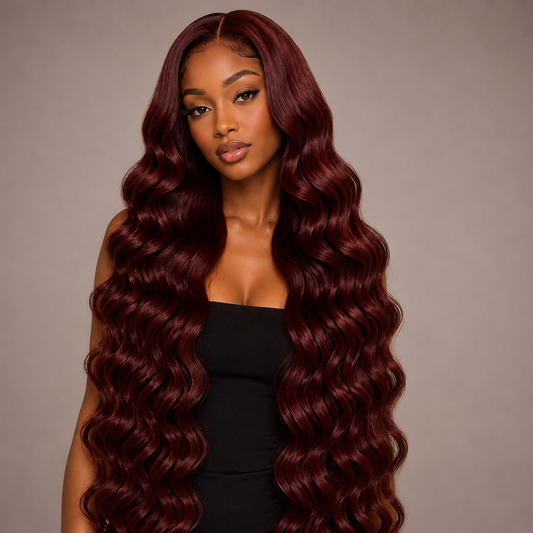 MILA- CUSTOM DEEP WAVE 13X4 HD LACE FRONT PREMIUM HUMAN HAIR WIG