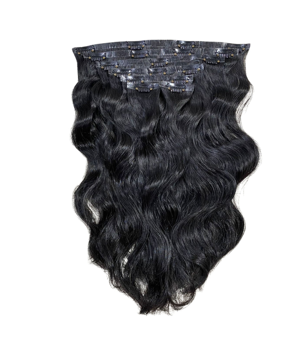 BODY WAVE HUMAN HAIR CLIP-INS