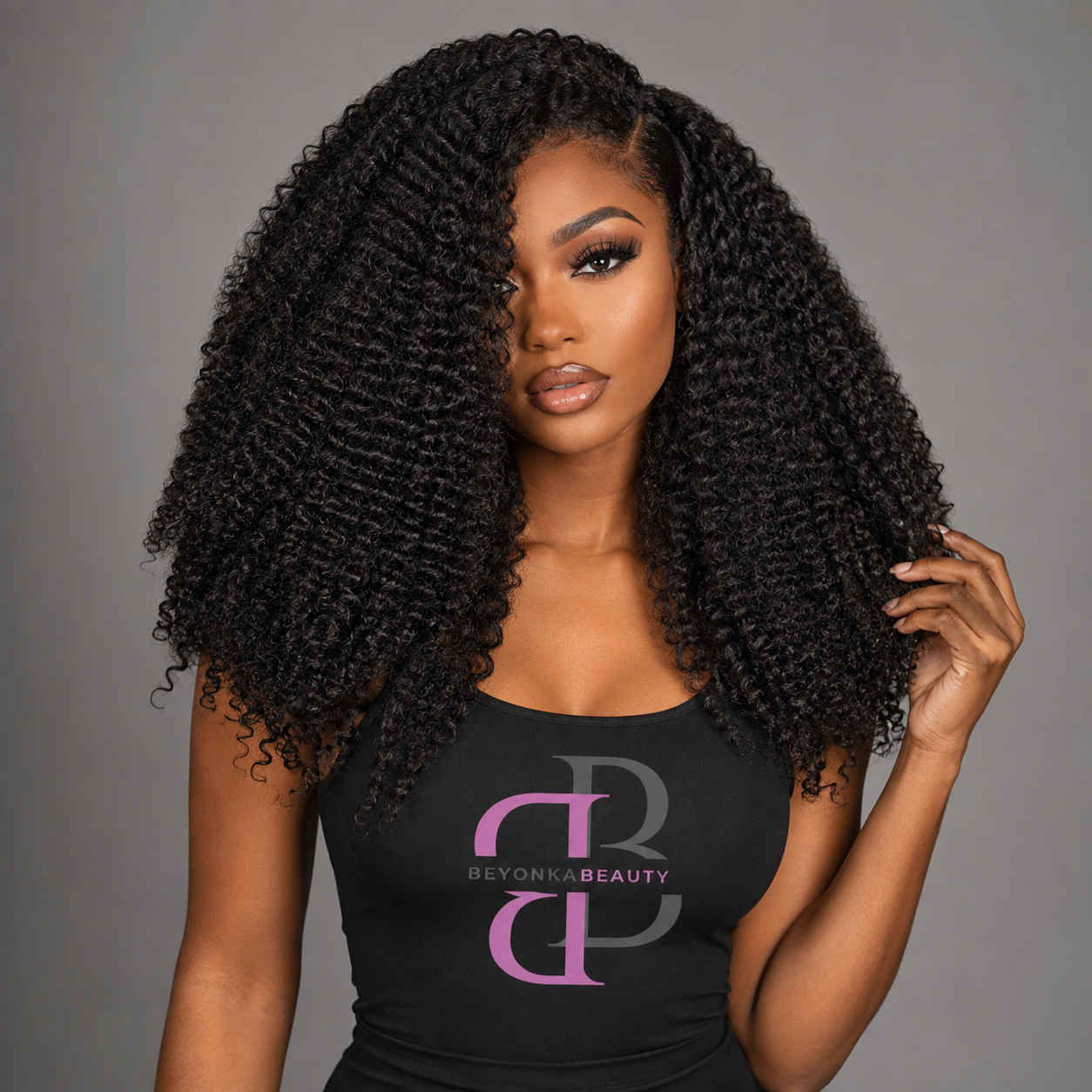 GRACE- EXTREME CURL 13X4 HD LACE FRONT PRE-PLUCKED PREMIUM HUMAN HAIR WIG