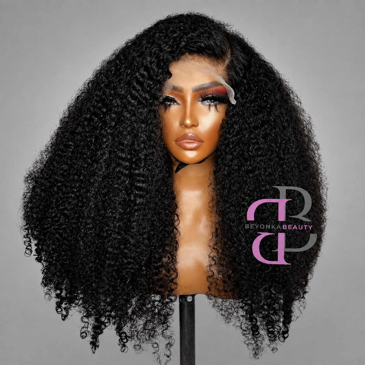 GRACE- EXTREME CURL 13X4 HD LACE FRONT PRE-PLUCKED PREMIUM HUMAN HAIR WIG