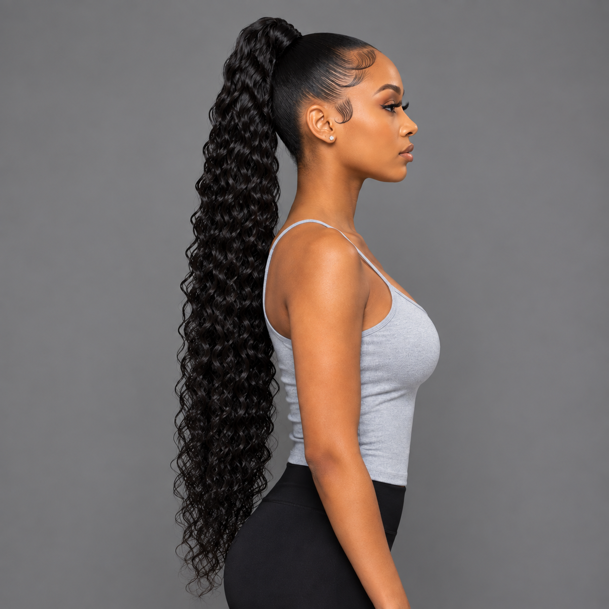 FAITH- EXTREME WAVE HUMAN HAIR DRAWSTRING PONYTAIL