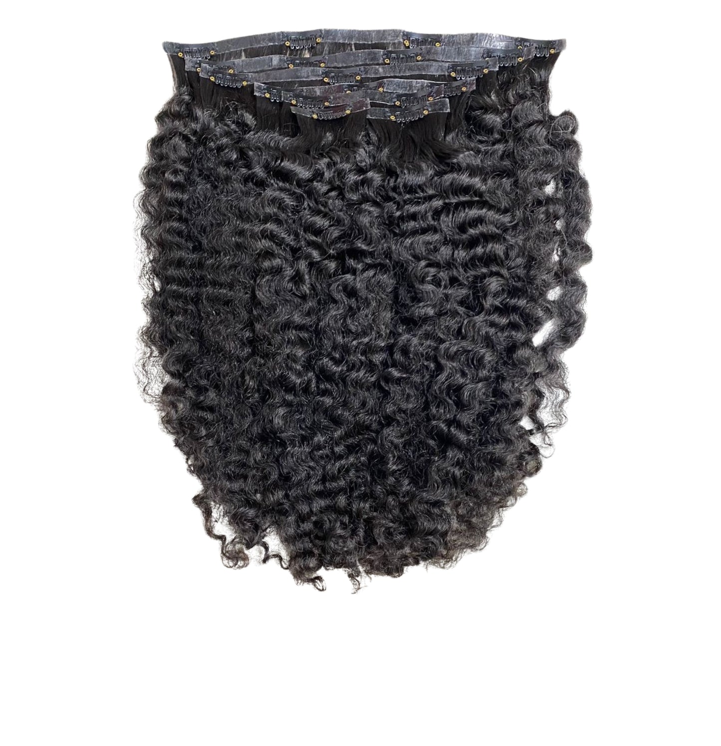 BURMESE CURLY HUMAN HAIR CLIP-INS