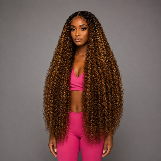 REYNA- CUSTOM LUSH CURL 13X4 HD LACE FRONT PREMIUM HUMAN HAIR WIG