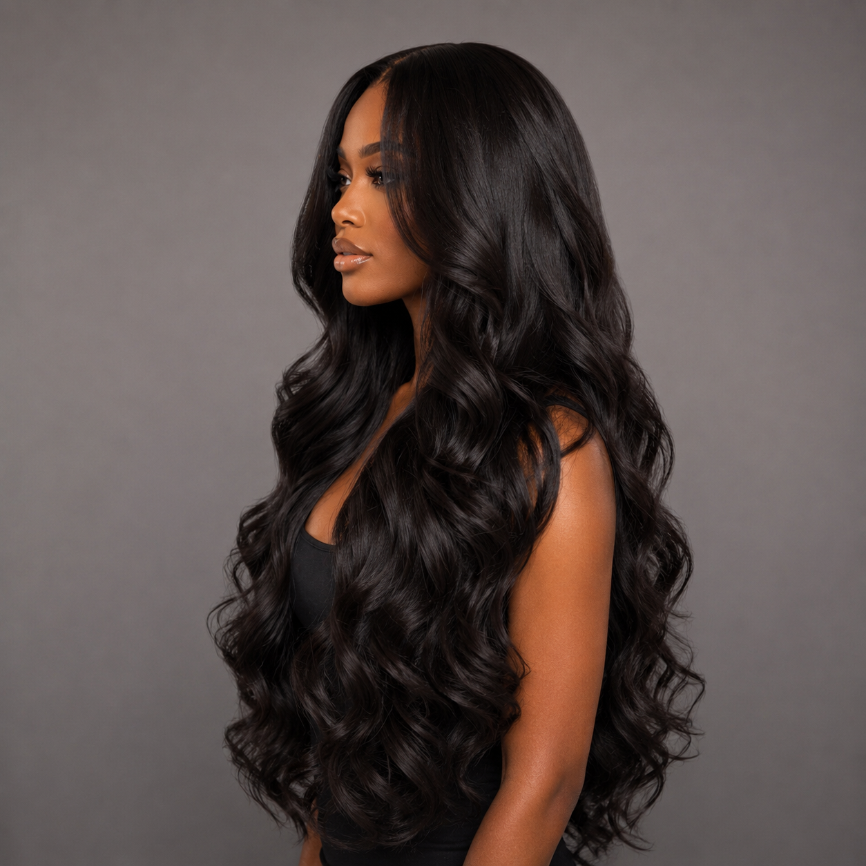 SERENITY- BODY WAVE 13X4 PREMIUM HUMAN HAIR WIG / PRE-PLUCKED READY TO WEAR