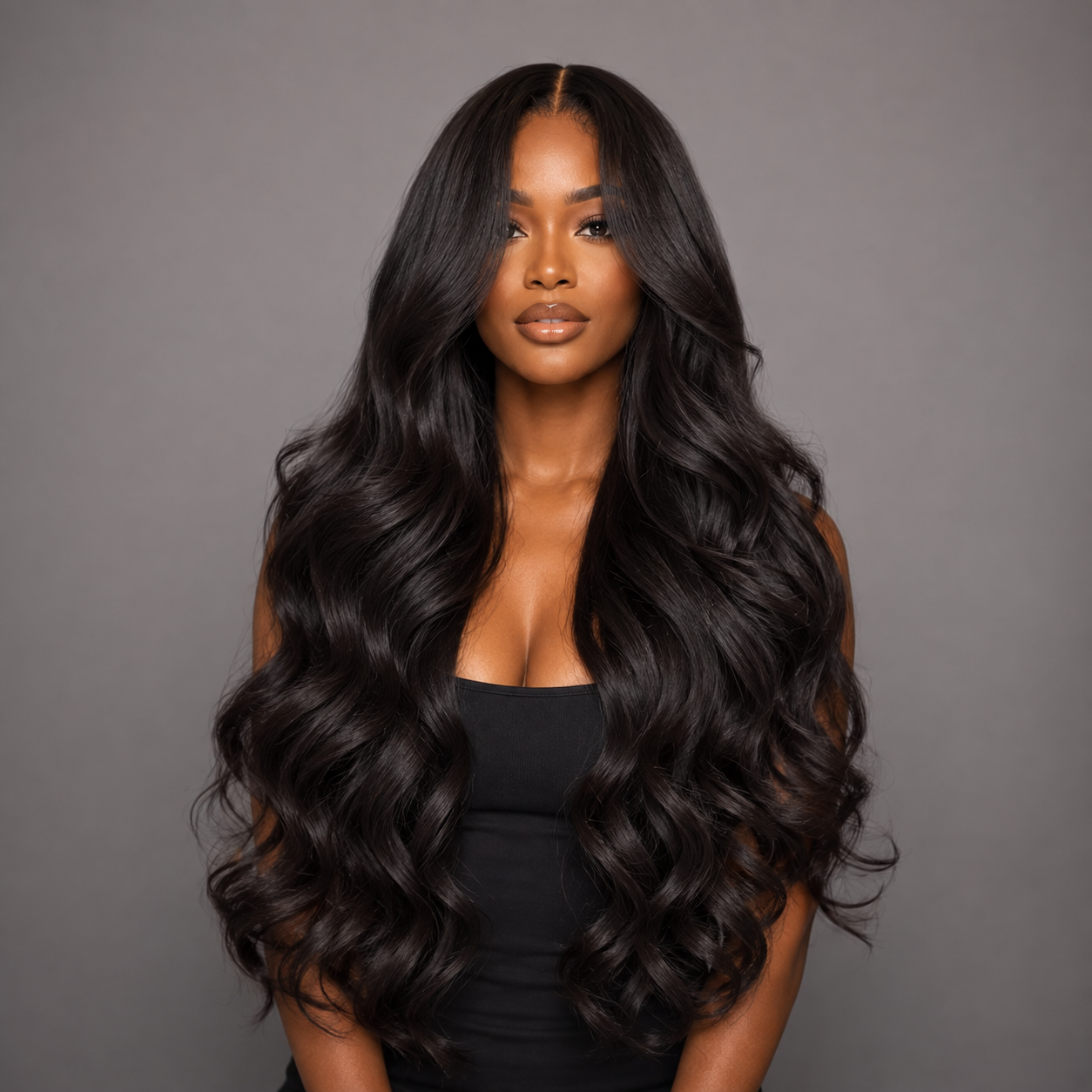 SERENITY- BODY WAVE 13X4 PREMIUM HUMAN HAIR WIG / PRE-PLUCKED READY TO WEAR