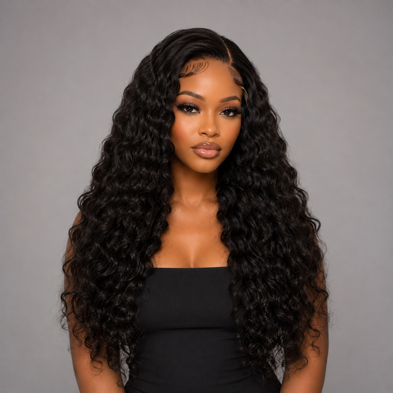 FAITH- WAVY 13*4 HD LACE FRONT PREMIUM HUMAN HAIR WIG