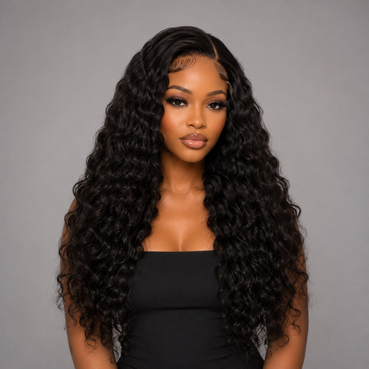 FAITH- WAVY 13*4 HD LACE FRONT PREMIUM HUMAN HAIR WIG